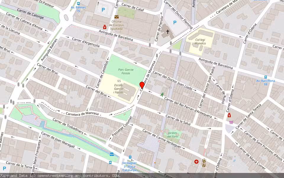 Mapa de Subasta Inmueble (Vivienda) en Igualada, Barcelona