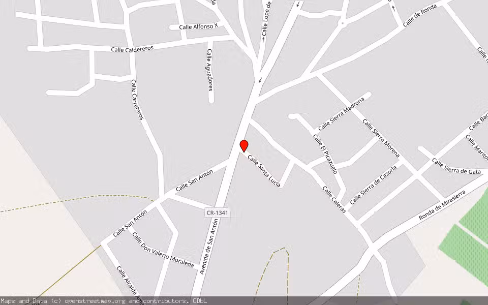 Mapa de Subasta Inmueble (Nave industrial) en Herencia, Ciudad Real