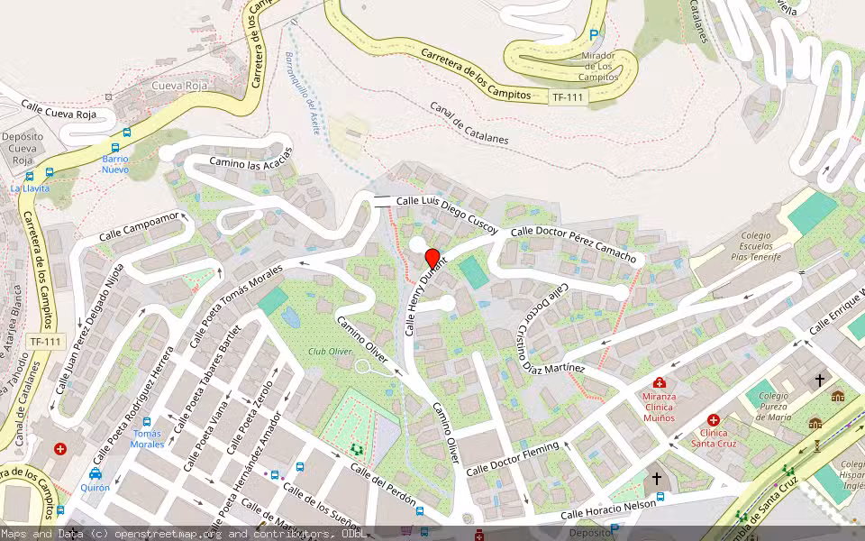 Mapa de Subasta Inmueble (Vivienda) en Santa Cruz De Tenerife