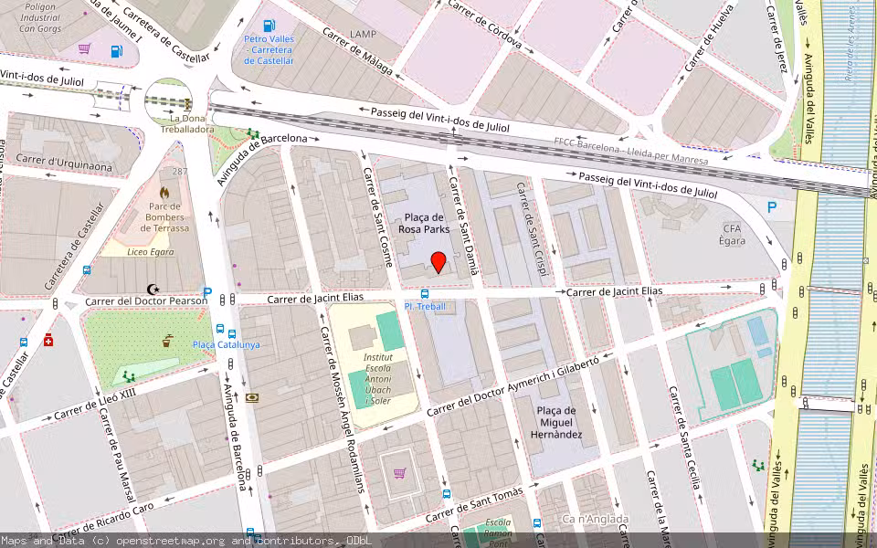 Mapa de Subasta Inmueble (Vivienda) en Terrassa, Barcelona