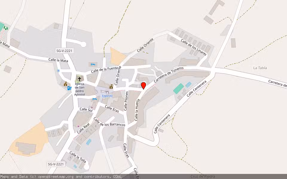 Mapa de Subasta Inmueble (Vivienda) en Espirdo, Segovia