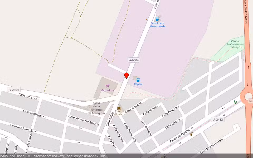 Mapa de Subasta Inmueble (Solar) en Mengíbar, Jaén