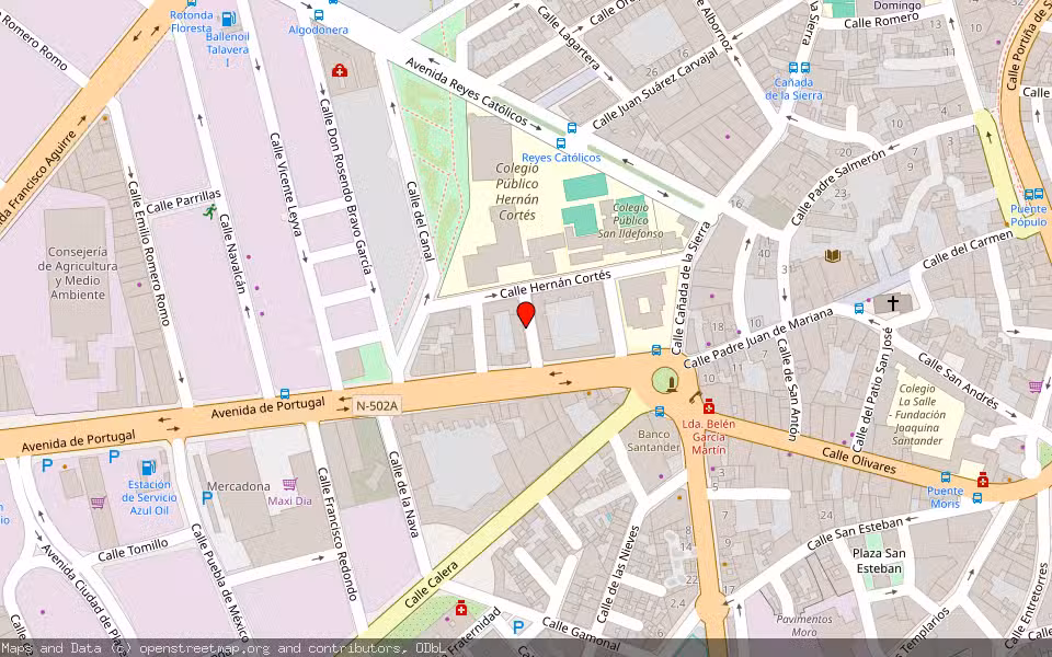 Mapa de Subasta Inmueble (Vivienda) en Talavera De La Reina, Toledo