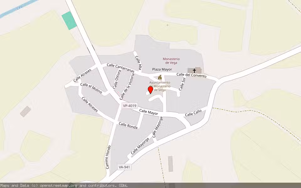 Mapa de Subasta Inmueble (Otros) en Monasterio De Vega, Valladolid