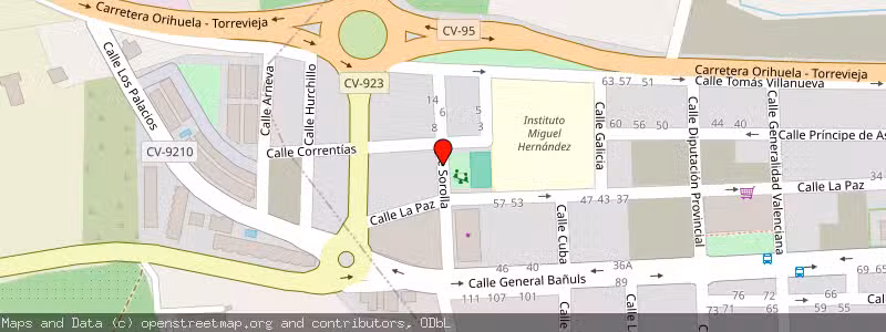 Mapa de Subasta de Inmueble (Garaje) en Bigastro, Alicante 