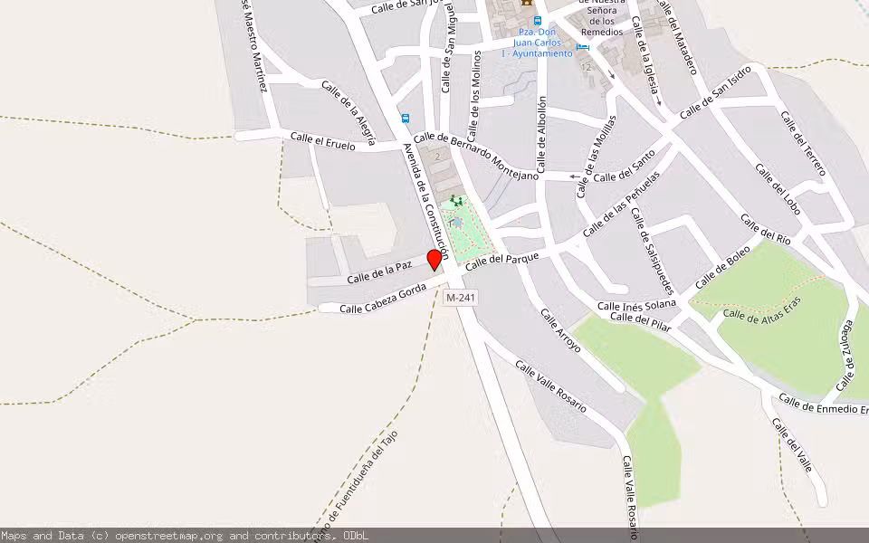 Mapa de Subasta Inmueble (Vivienda) en Estremera, Madrid