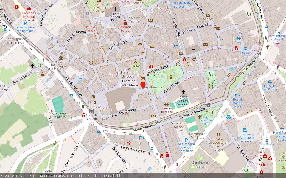 Mapa de Subasta Inmueble (Vivienda) en Lugo