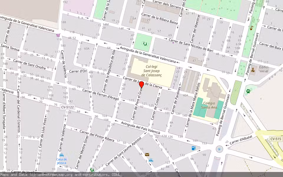Mapa de Subasta Inmueble (Vivienda) en Algemesi, Valencia/València