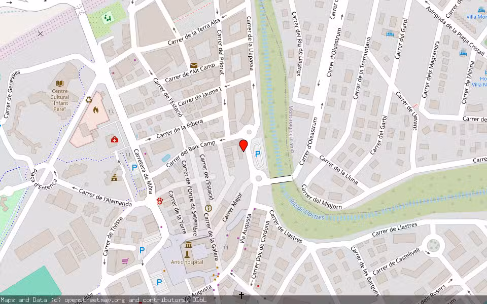 Mapa de Subasta Inmueble (Vivienda) en Vandellos I L'hospitalet De L'infant, Tarragona