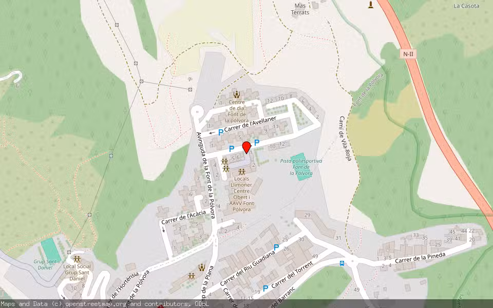 Mapa de Subasta Inmueble (Vivienda) en Girona