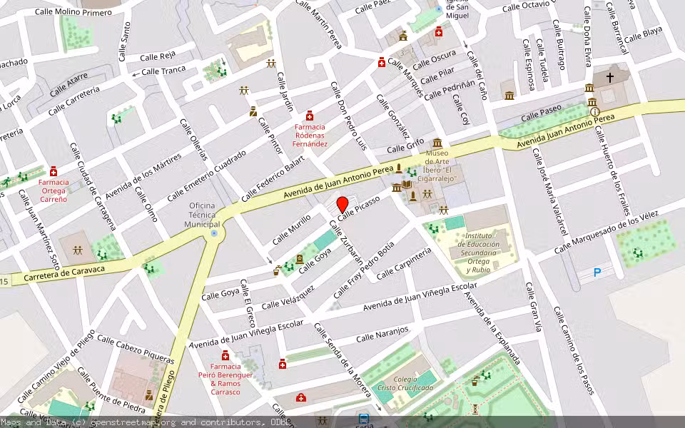 Mapa de Subasta Inmueble (Garaje) en Mula, Murcia