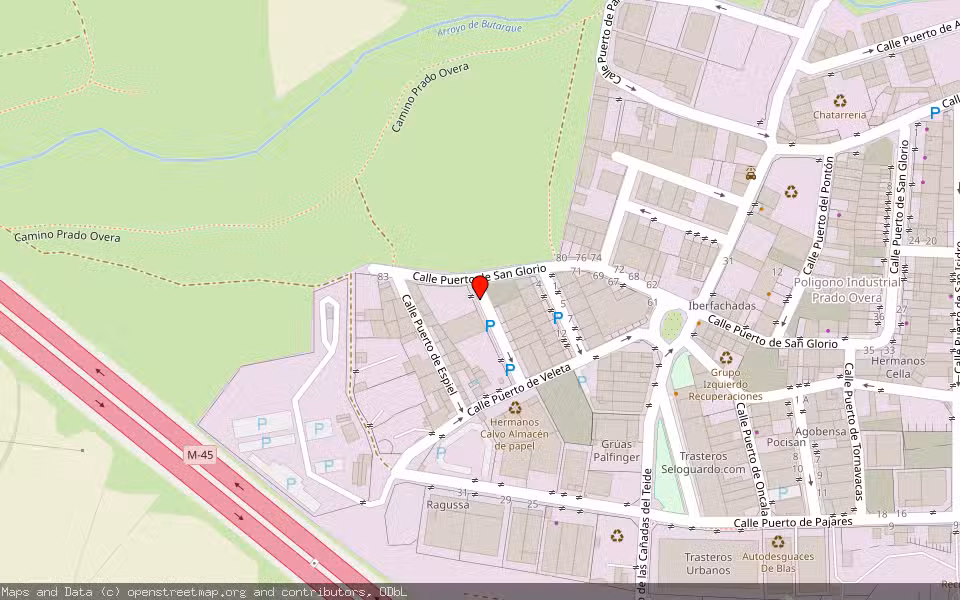 Mapa de Subasta Inmueble (Solar) en Leganes, Madrid