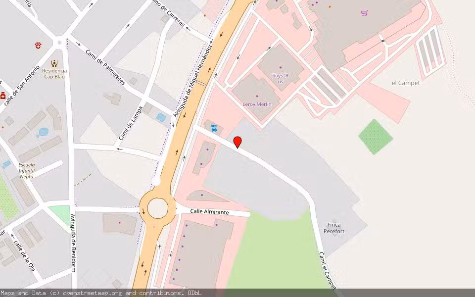 Mapa de Subasta Inmueble (Garaje) en Sant Joan D´alacant, Alicante/Alacant