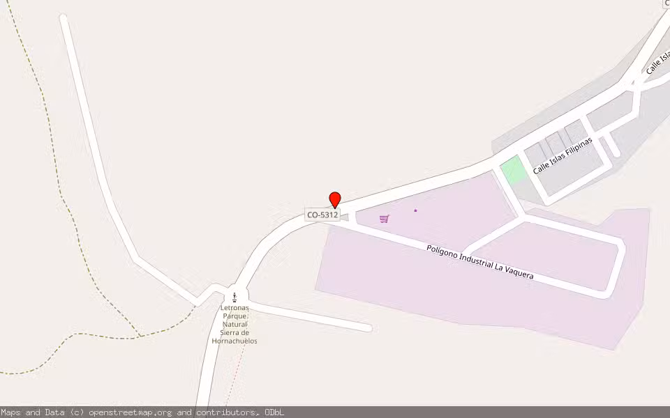 Mapa de Subasta Inmueble (Nave industrial) en Palma Del Rio, Córdoba