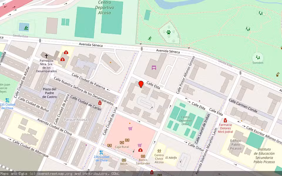 Mapa de Subasta Inmueble (Vivienda) en Sevilla