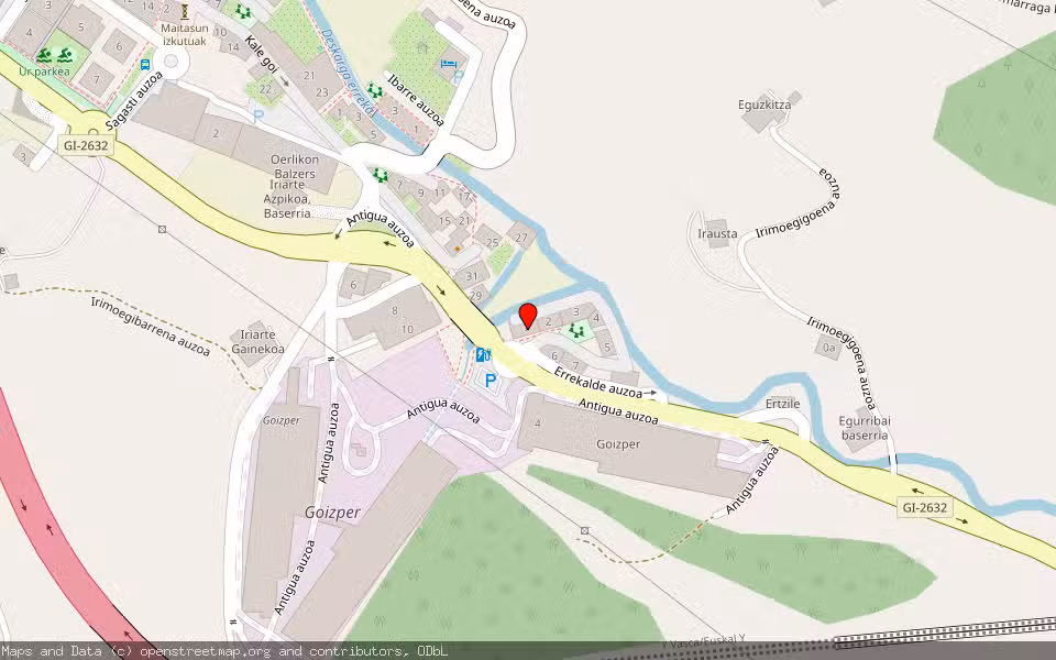 Mapa de Subasta Inmueble (Vivienda) en Antzuola, Gipuzkoa