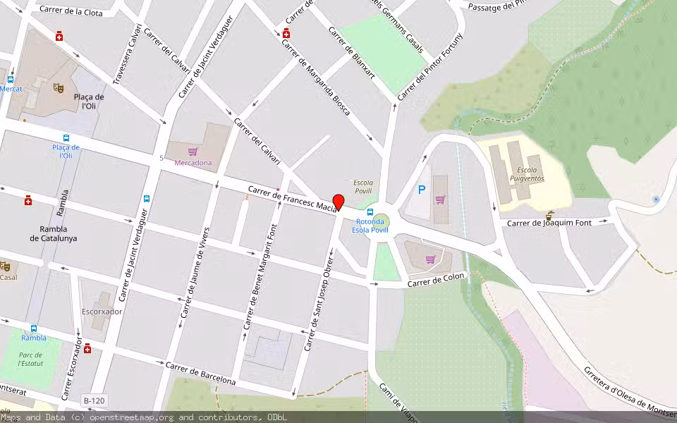 Mapa de Subasta Inmueble (Otros) en Olesa De Montserrat, Barcelona