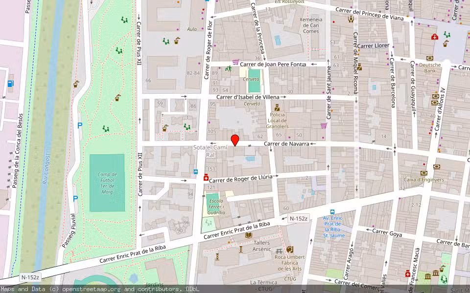 Mapa de Subasta Inmueble (Vivienda) en Granollers, Barcelona