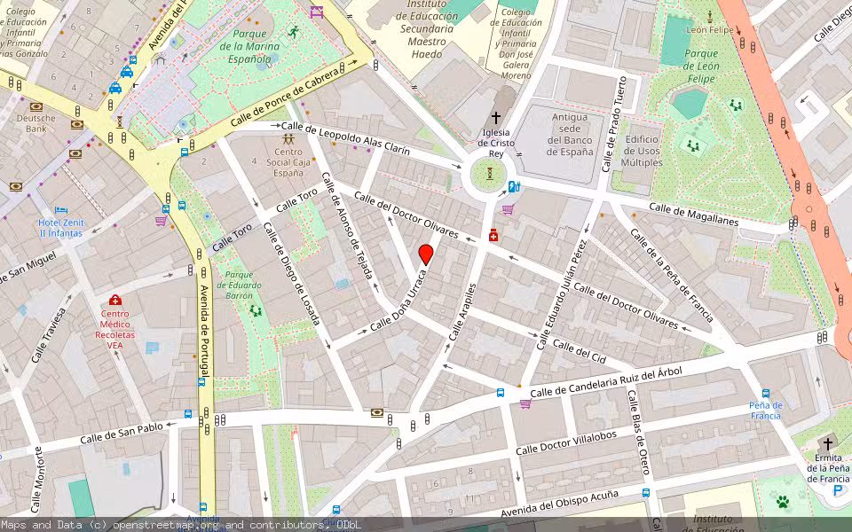 Mapa de Subasta Inmueble (Garaje) en Zamora