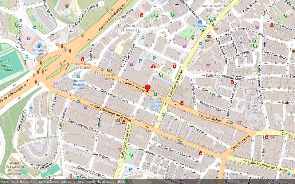Mapa de Subasta Inmueble (Trastero) en Málaga