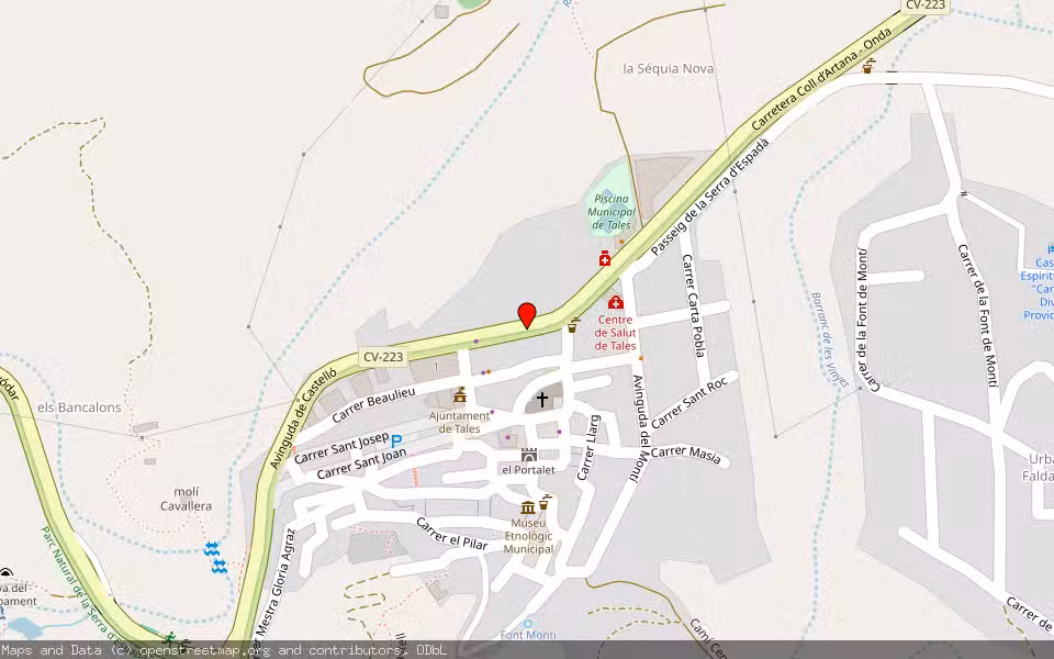 Mapa de Subasta Inmueble (Vivienda) en Tales, Castellón/Castelló