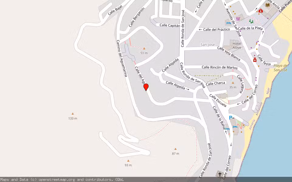 Mapa de Subasta Inmueble (Vivienda) en Nijar, Almería