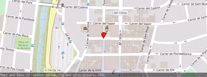 Mapa de Subasta de Inmueble (Local comercial) en Rubi, Barcelona 