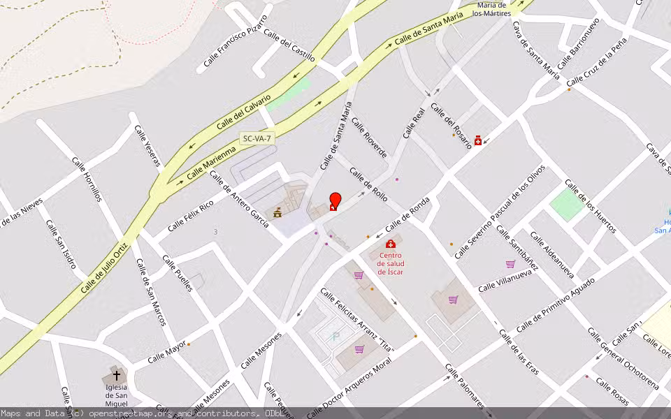 Mapa de Subasta Inmueble (Vivienda) en Iscar, Valladolid