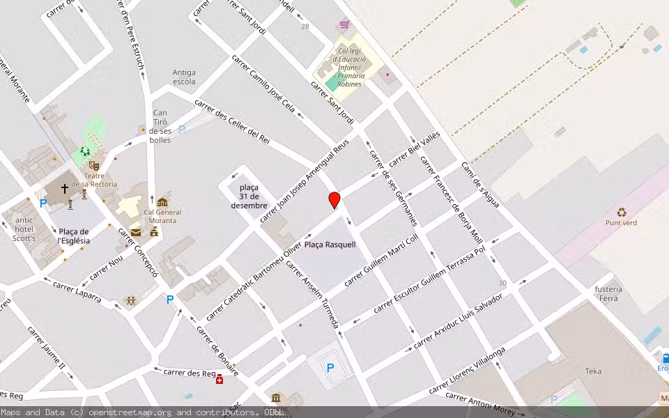 Mapa de Subasta Inmueble (Trastero) en Binissalem, Illes Balears