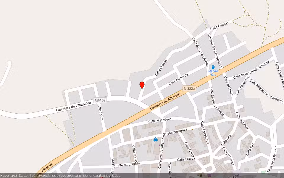 Mapa de Subasta Inmueble (Vivienda) en Fuentealbilla, Albacete
