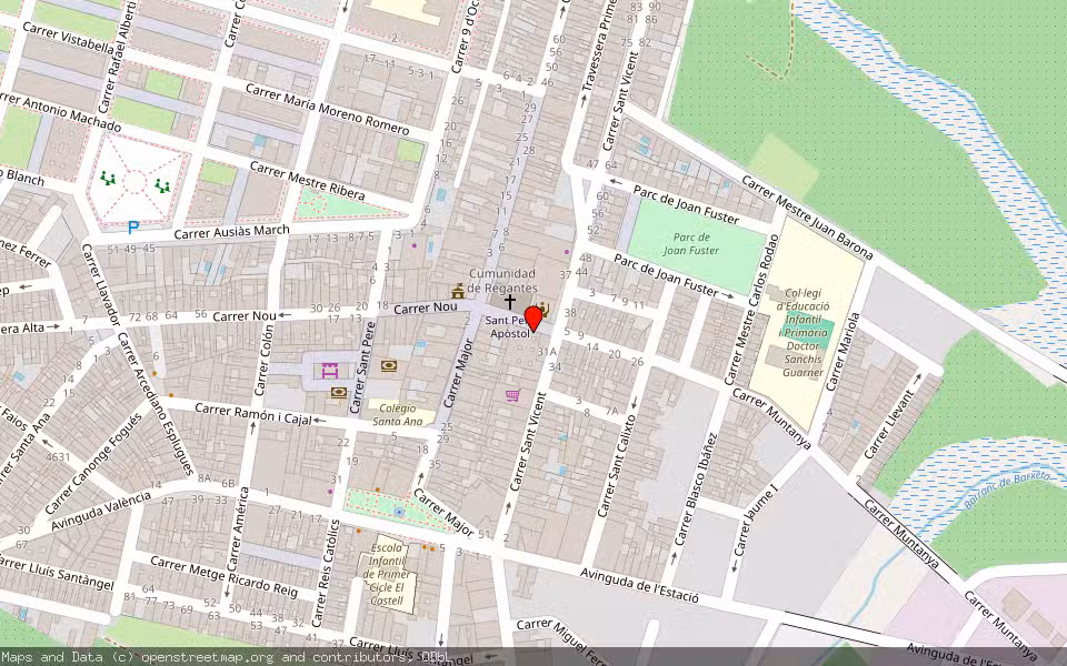 Mapa de Subasta Inmueble (Garaje) en Pobla Llarga, Valencia/València