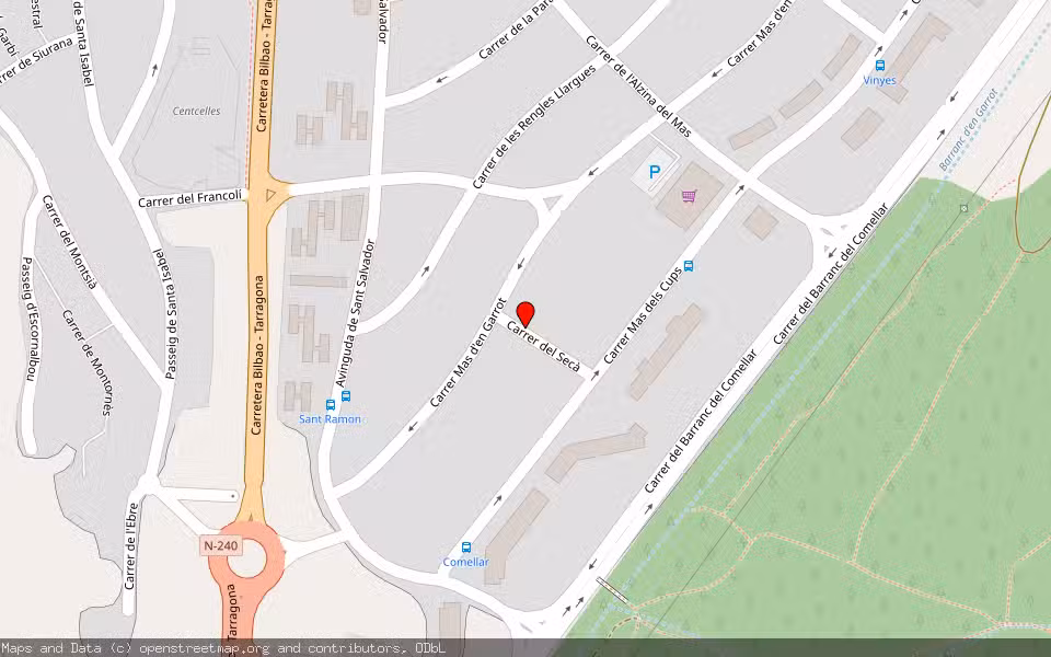 Mapa de Subasta Inmueble (Vivienda) en Tarragona