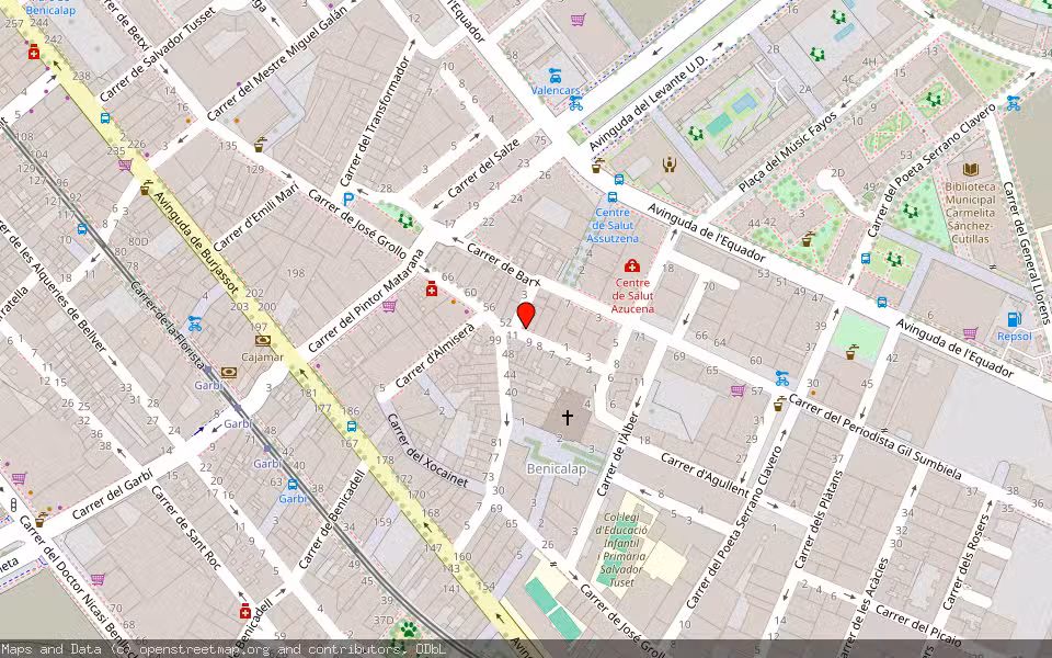 Mapa de Subasta Inmueble (Solar) en Benicalap, Valencia/València