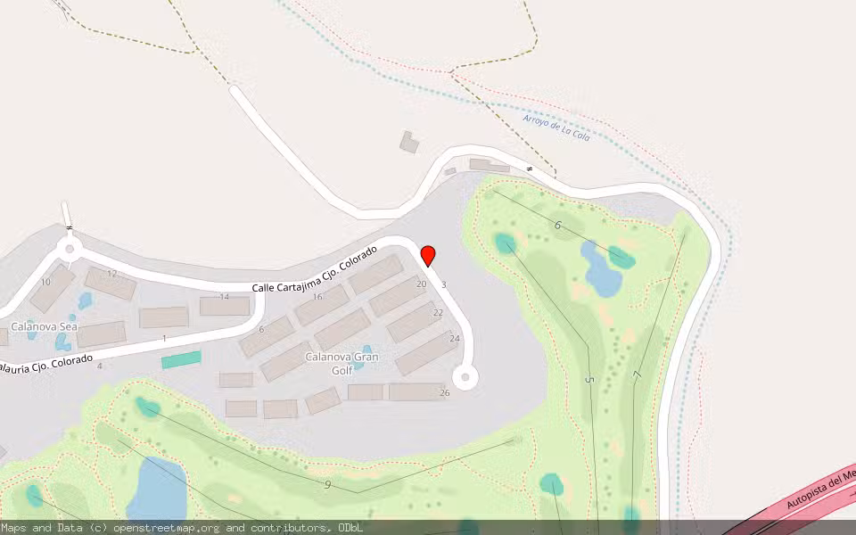Mapa de Subasta Inmueble (Garaje) en Mijas, Málaga