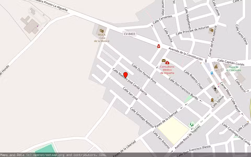 Mapa de Subasta Inmueble (Solar) en Algueña, Alicante/Alacant