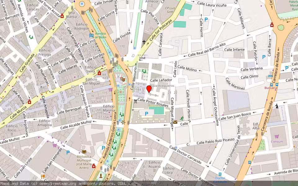 Mapa de Subasta Inmueble (Vivienda) en Almeria, Almería