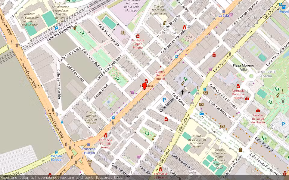 Mapa de Subasta Inmueble (Vivienda) en Malaga, Málaga