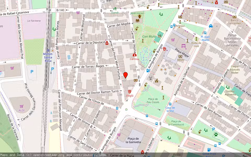 Mapa de Subasta Inmueble (Vivienda) en Mollet Del Valles, Barcelona