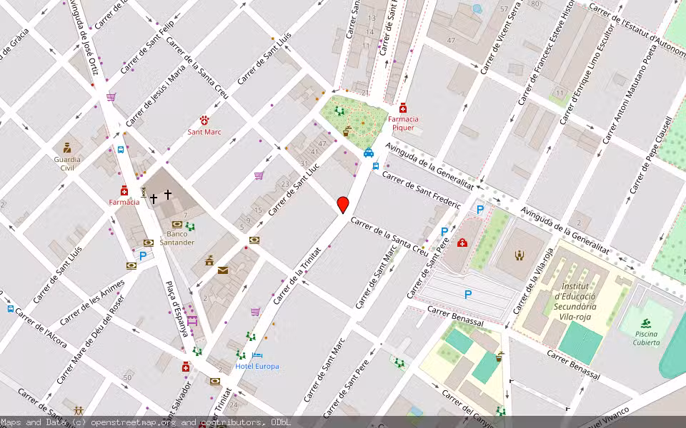 Mapa de Subasta Inmueble (Garaje) en Almassora, Castellón/Castelló