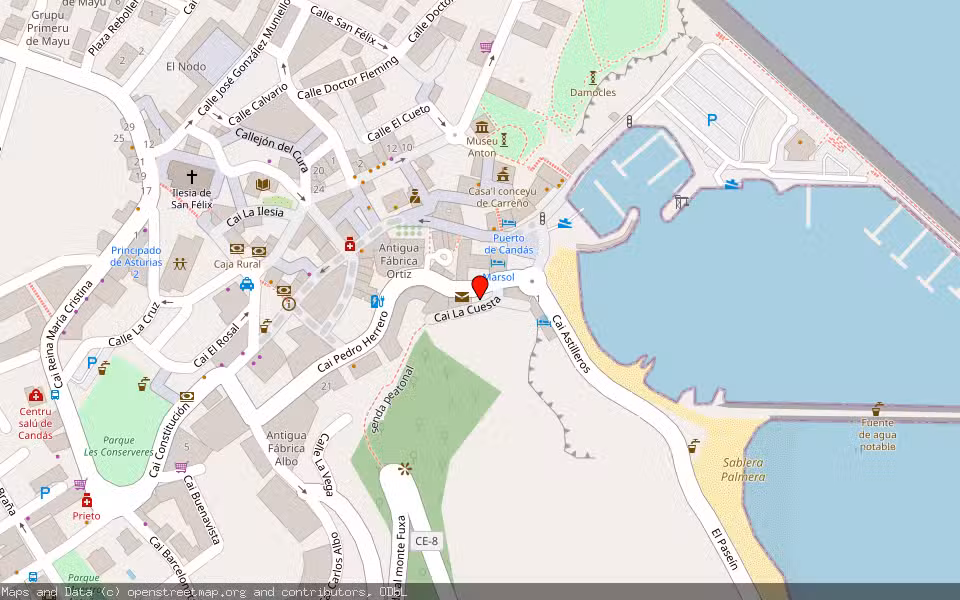 Mapa de Subasta Inmueble (Vivienda) en Gozón, Asturias