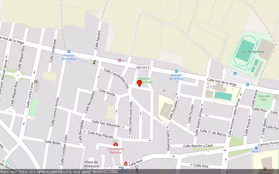 Mapa de Subasta Inmueble (Solar) en Vegas Del Genil, Granada