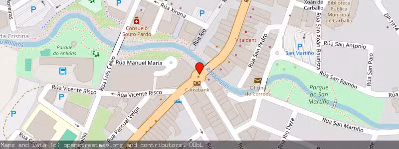 Mapa de Subasta de Inmueble (Local comercial) en Carballo, La Coruña (A Coruña) 