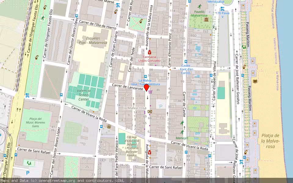 Mapa de Subasta Inmueble (Vivienda) en Valencia, Valencia/València