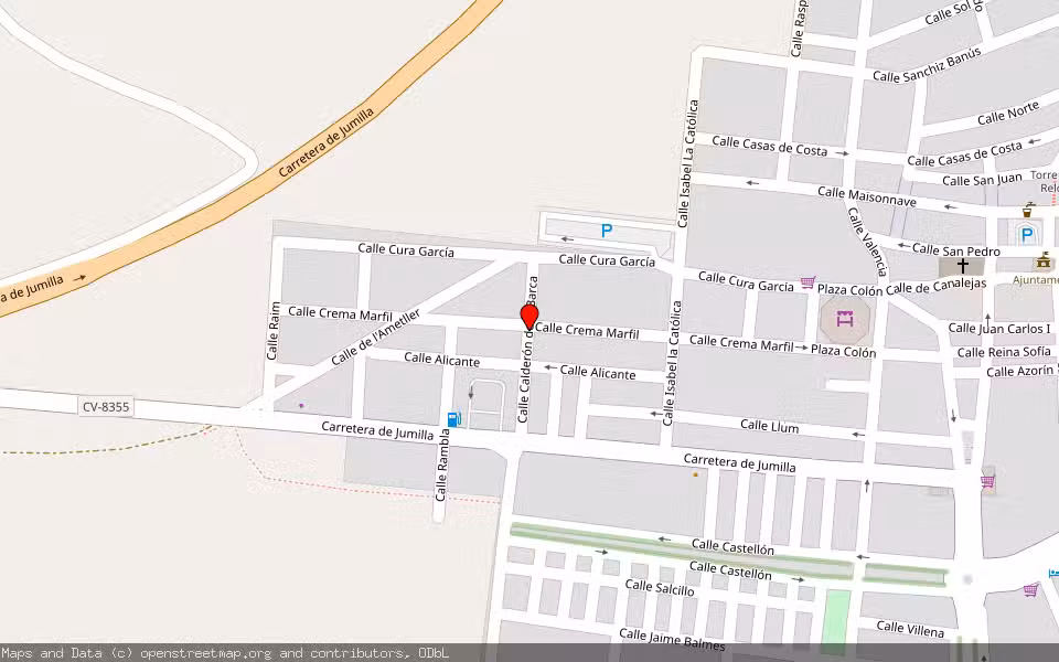 Mapa de Subasta Inmueble (Local comercial) en Pinoso, Alicante/Alacant