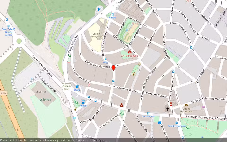 Mapa de Subasta Inmueble (Vivienda) en Mataró, Barcelona