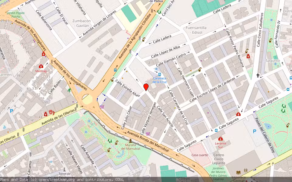 Mapa de Subasta Inmueble (Vivienda) en Cordoba, Córdoba