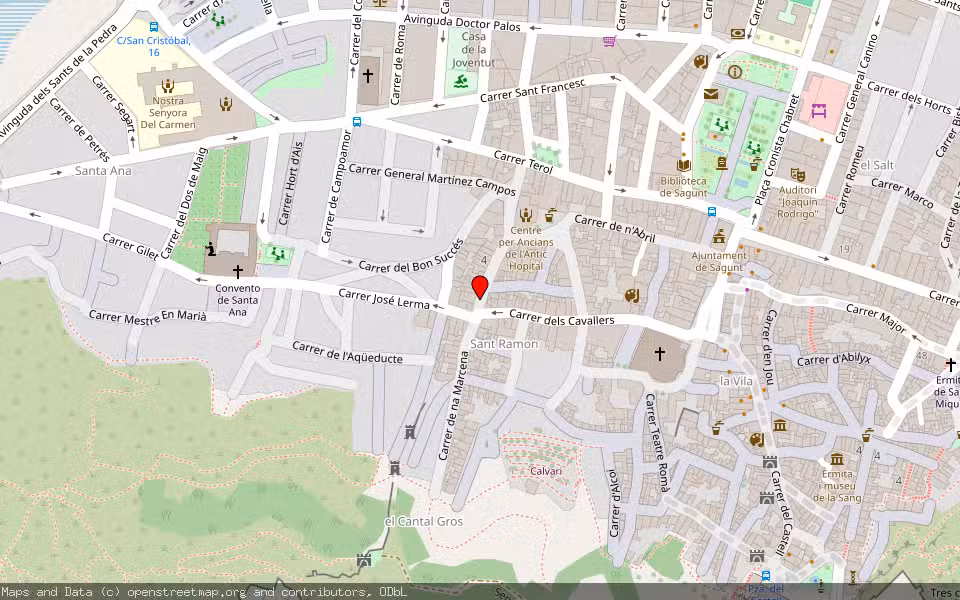 Mapa de Subasta Inmueble (Vivienda) en Sagunto, Valencia/València