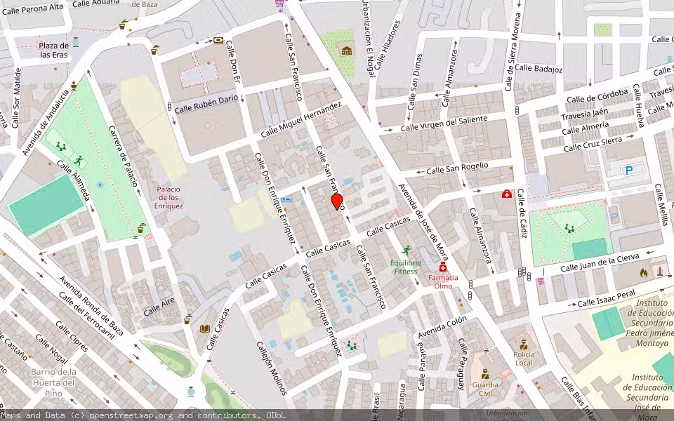 Mapa de Subasta Inmueble (Vivienda) en Baza, Granada