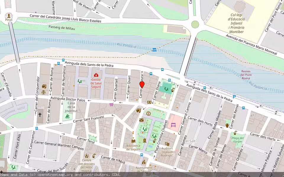 Mapa de Subasta Inmueble (Garaje) en Sagunt, Valencia/València