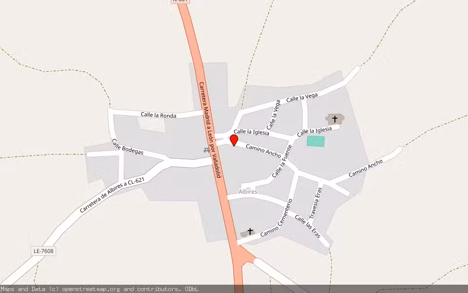 Mapa de Subasta Inmueble (Vivienda) en Albires, León